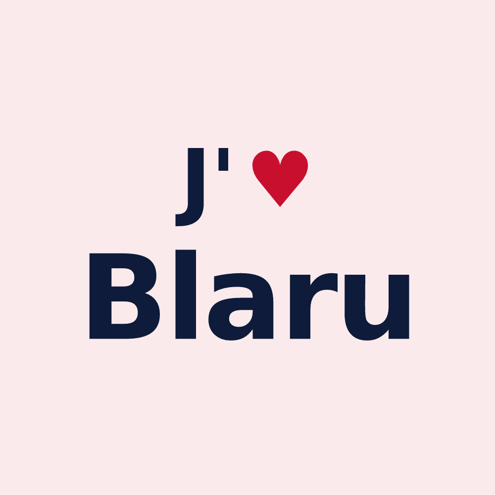 Magnet personnalisé Blaru — design J'aime Blaru