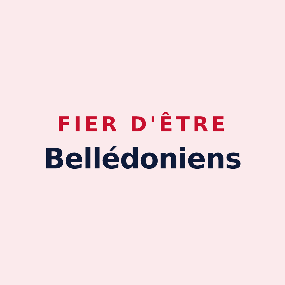 Magnet « Fier d'être Bellédoniens » — design pour Blénod-lès-Pont-à-Mousson