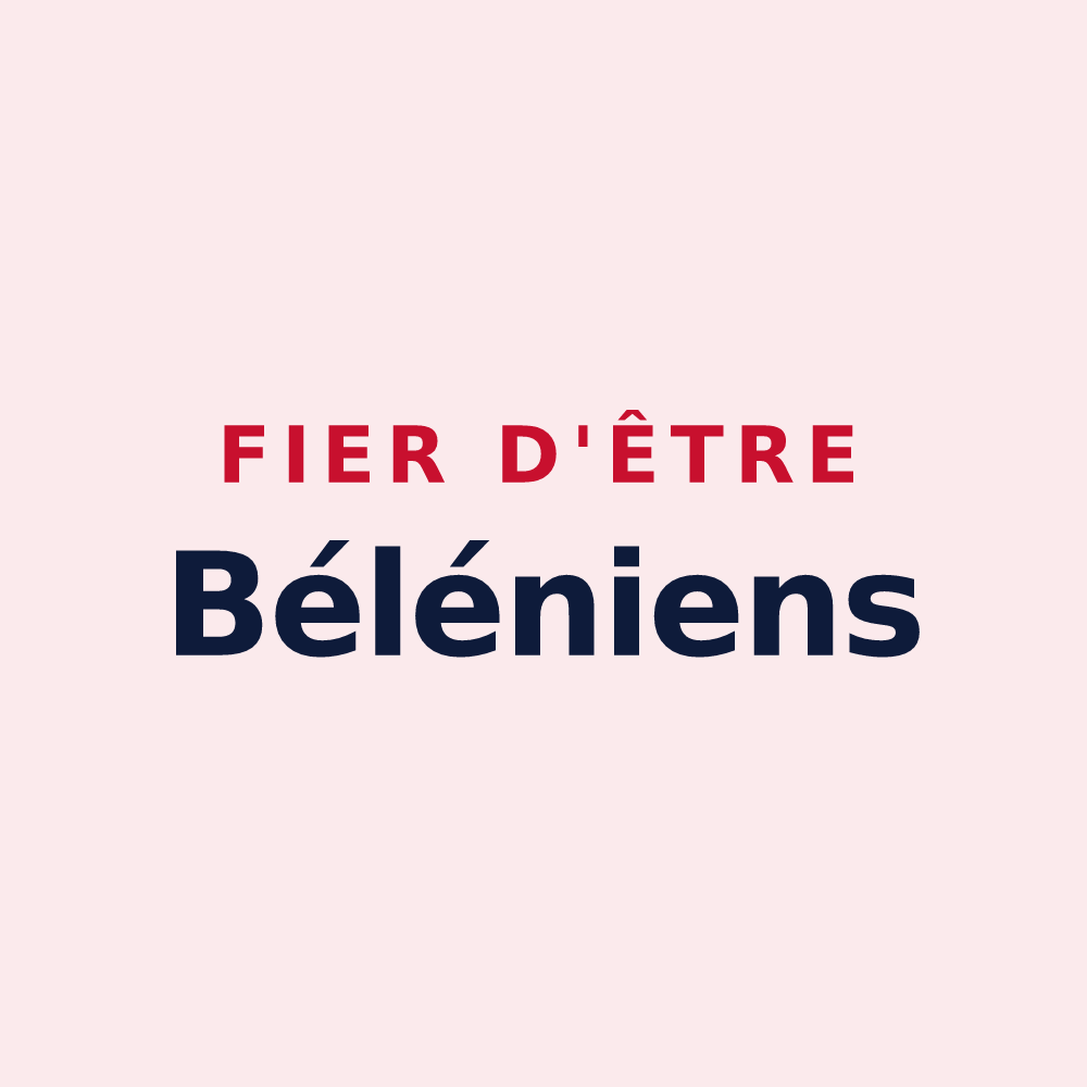 Magnet « Fier d'être Béléniens » — design pour Blénod-lès-Toul