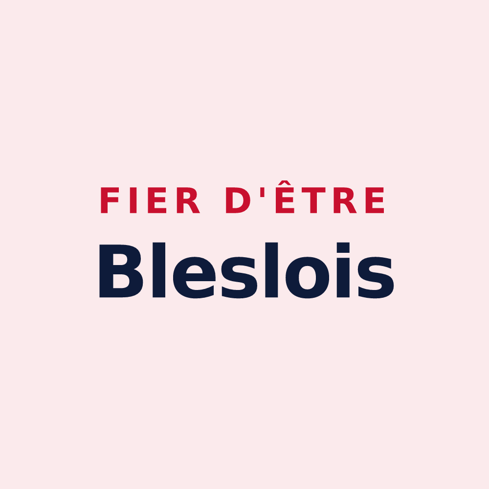 Magnet « Fier d'être Bleslois » — design pour Blesle