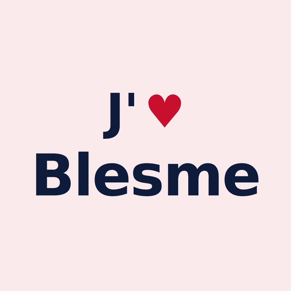 Magnet personnalisé Blesme — design J'aime Blesme
