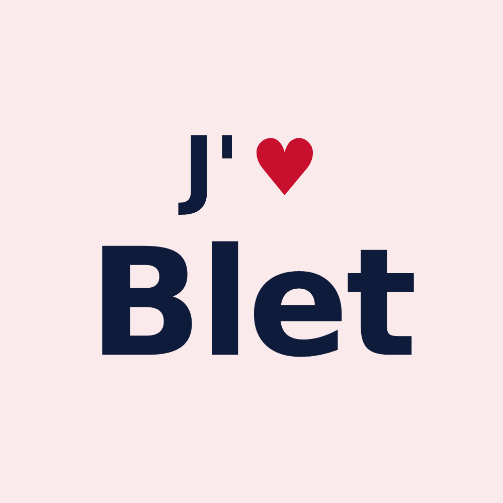 Magnet personnalisé Blet — design « J'aime Blet » imprimé sur le magnet