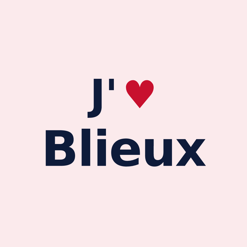 Magnet personnalisé Blieux — design J'aime Blieux