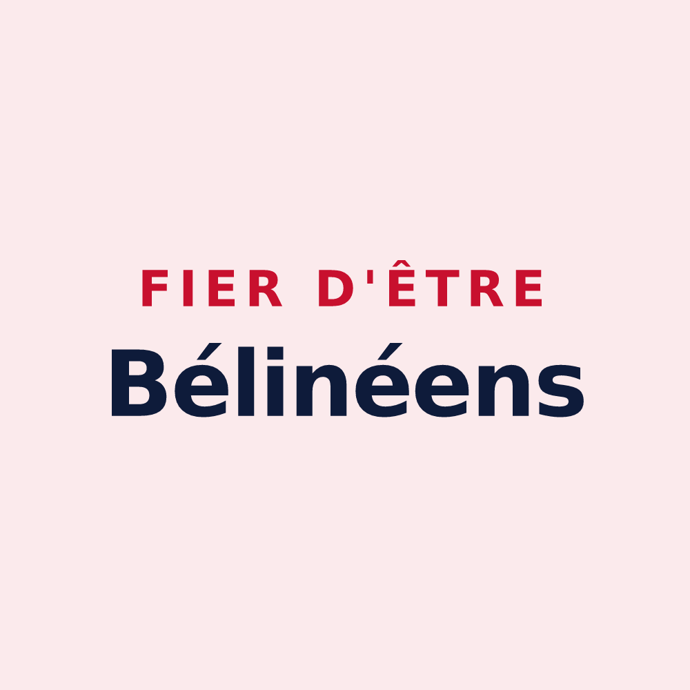 Magnet « Fier d'être Bélinéens » — design pour Bligny-sur-Ouche