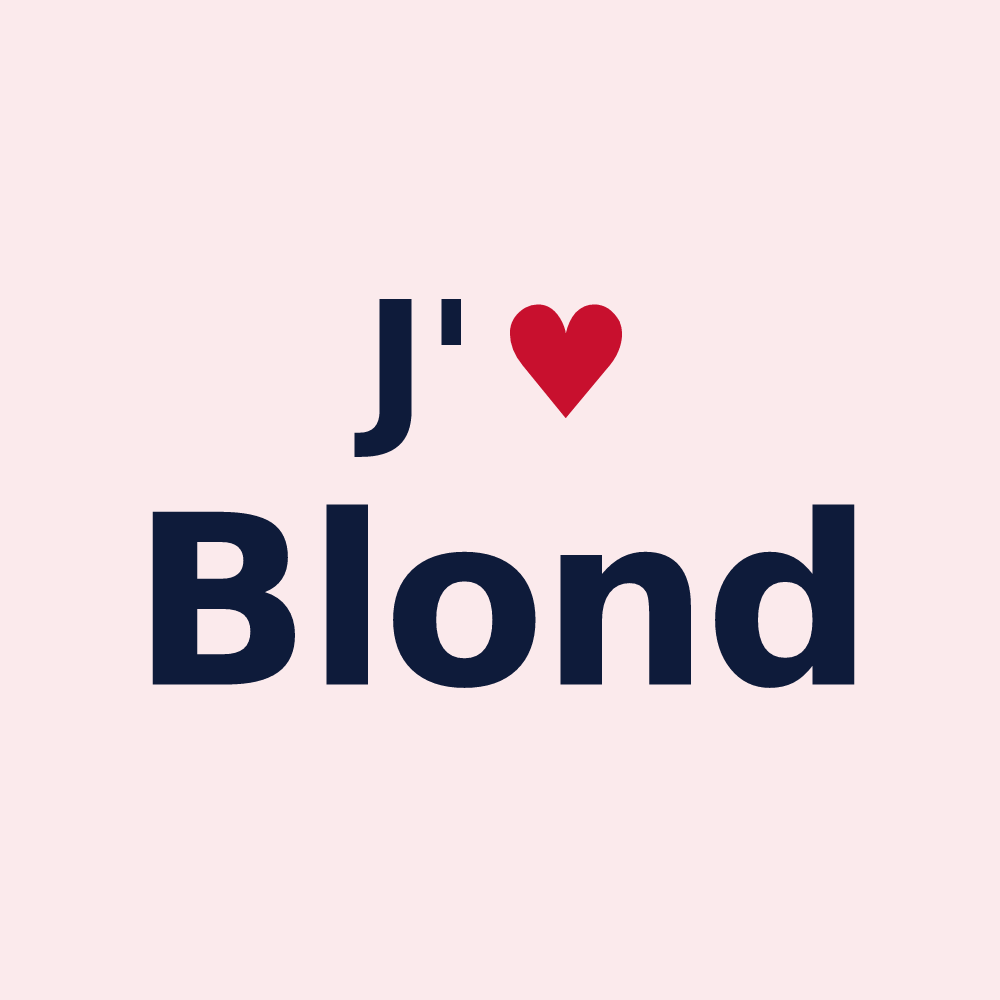 Magnet personnalisé Blond — design J'aime Blond