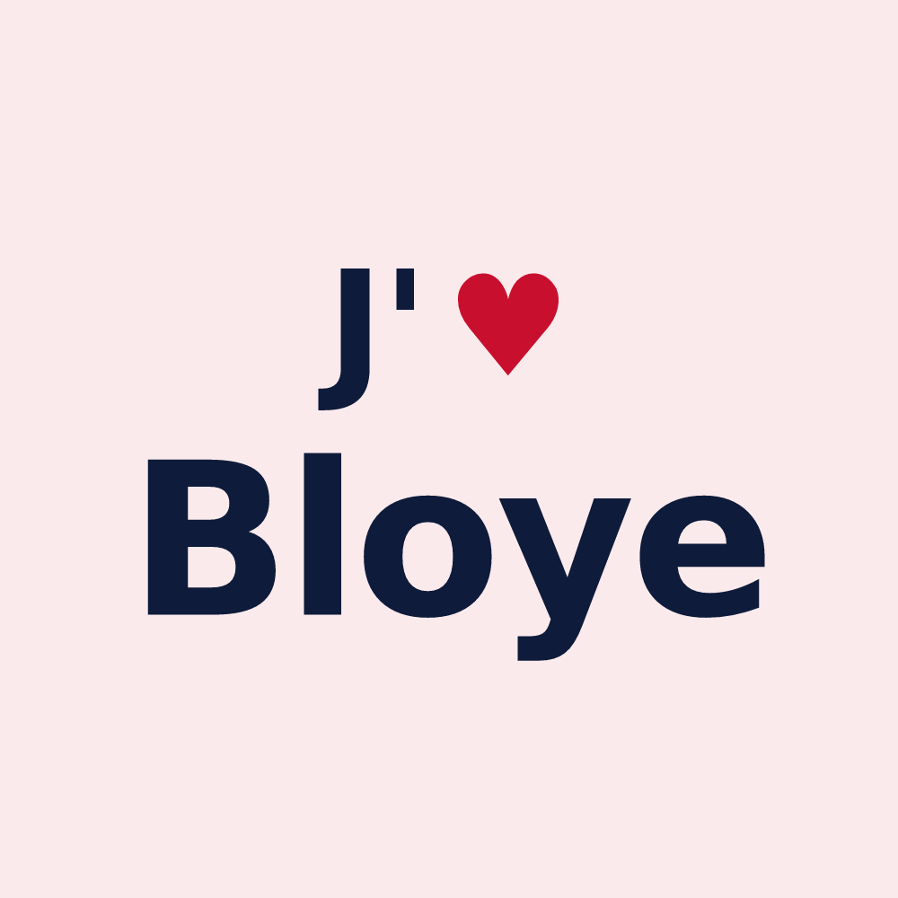 Magnet personnalisé Bloye — design J'aime Bloye