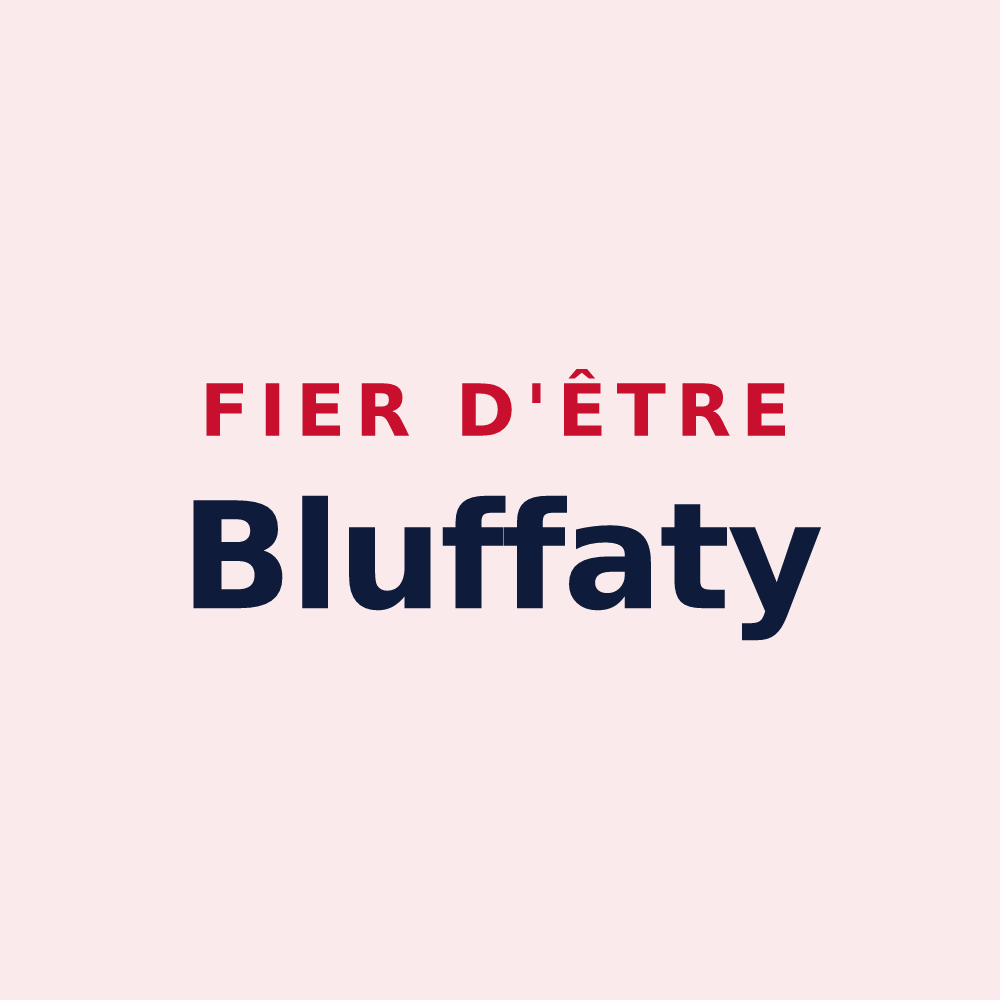 Magnet « Fier d'être Bluffaty » — design pour Bluffy