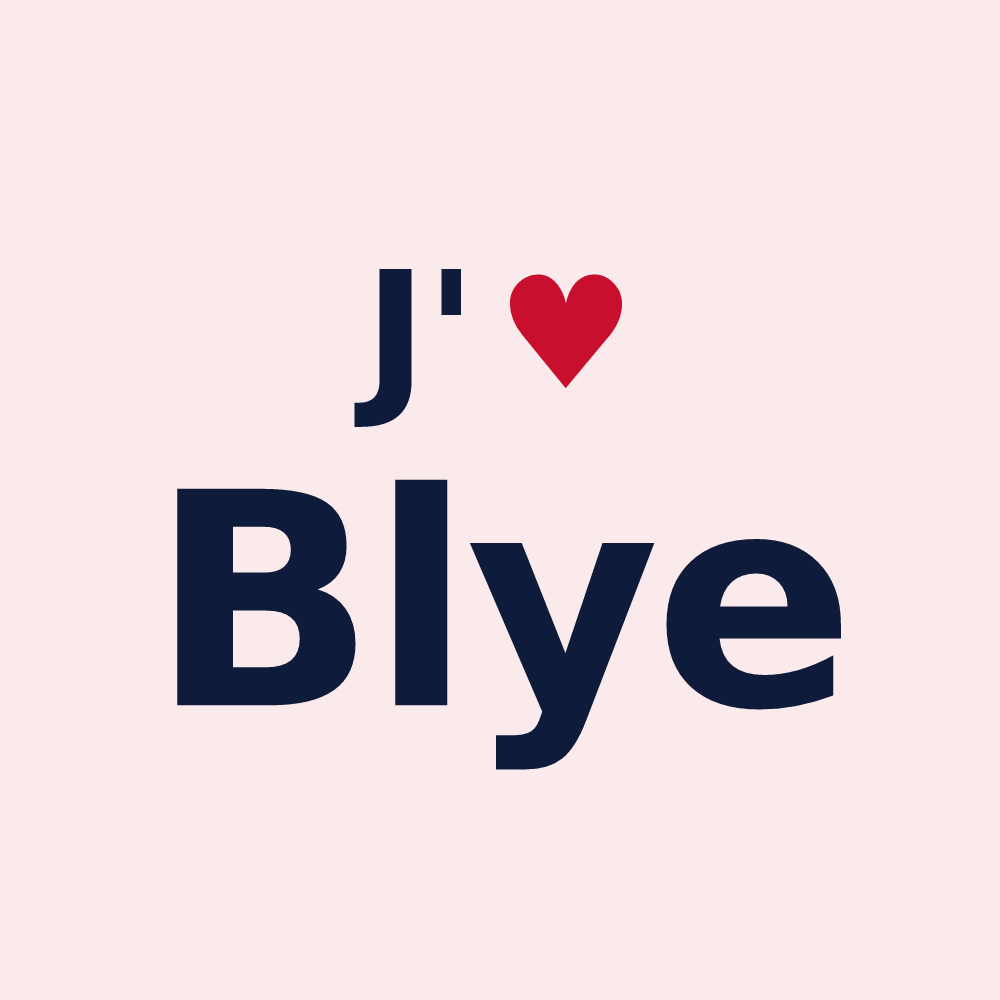 Magnet personnalisé Blye — design J'aime Blye