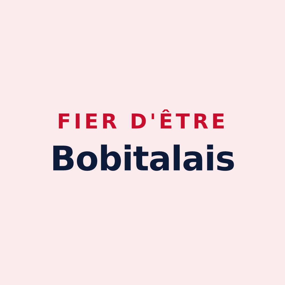 Magnet « Fier d'être Bobitalais » — design pour Bobital