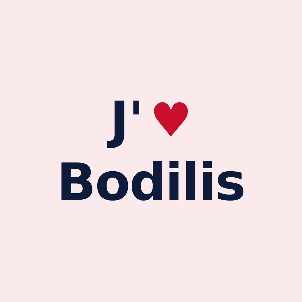 Magnet personnalisé Bodilis — design J'aime Bodilis