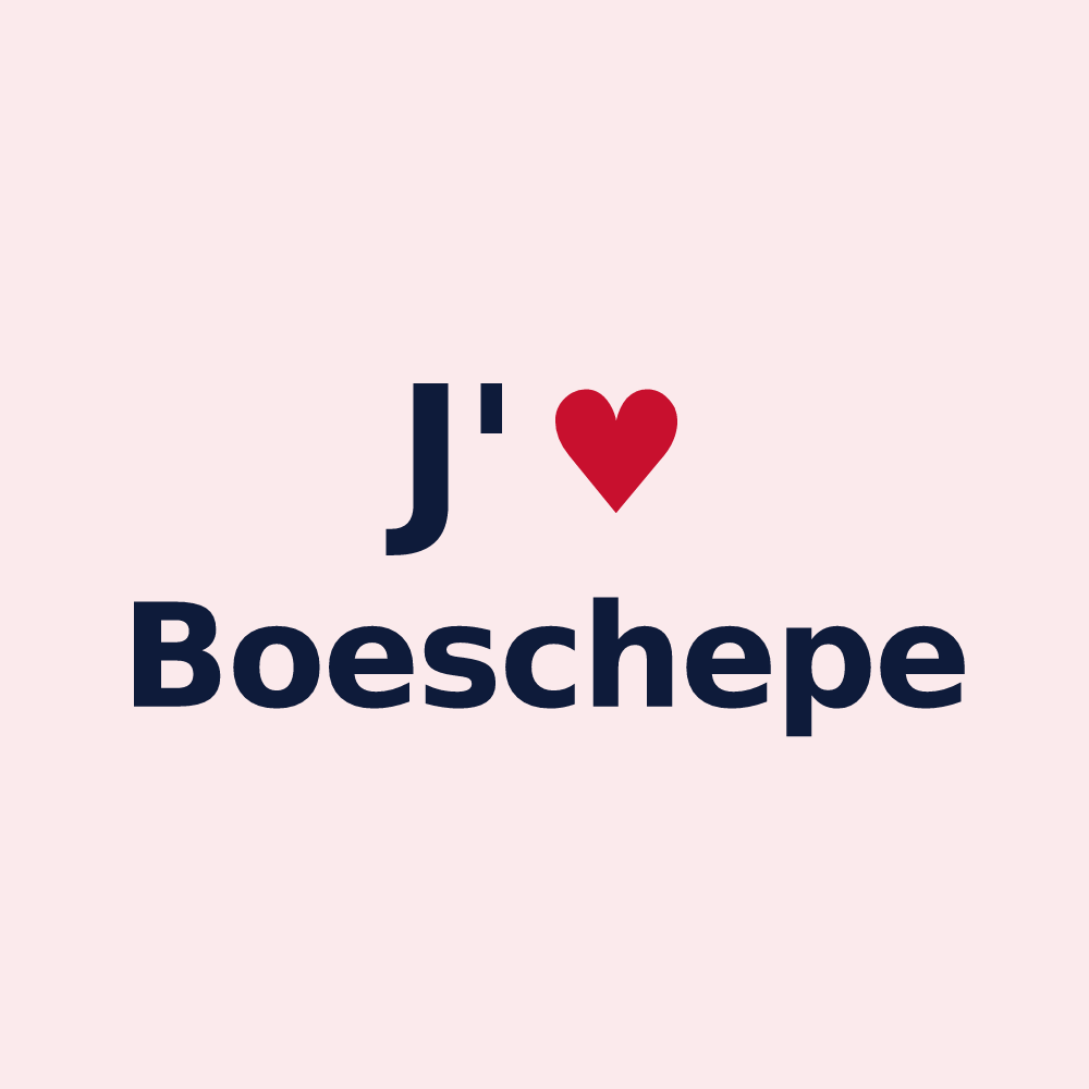 Magnet personnalisé Boeschepe — design J'aime Boeschepe