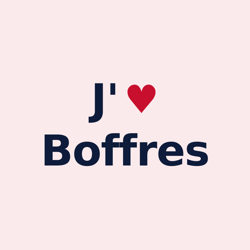 Magnet personnalisé Boffres — design J'aime Boffres
