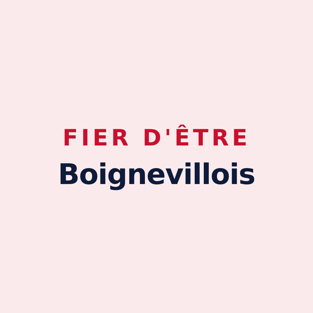 Magnet « Fier d'être Boignevillois » — design pour Boigneville