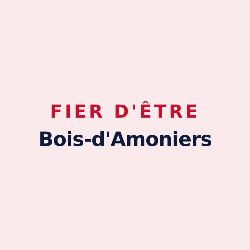Magnet « Fier d'être Bois-d'Amoniers » — design pour Bois-d'Amont