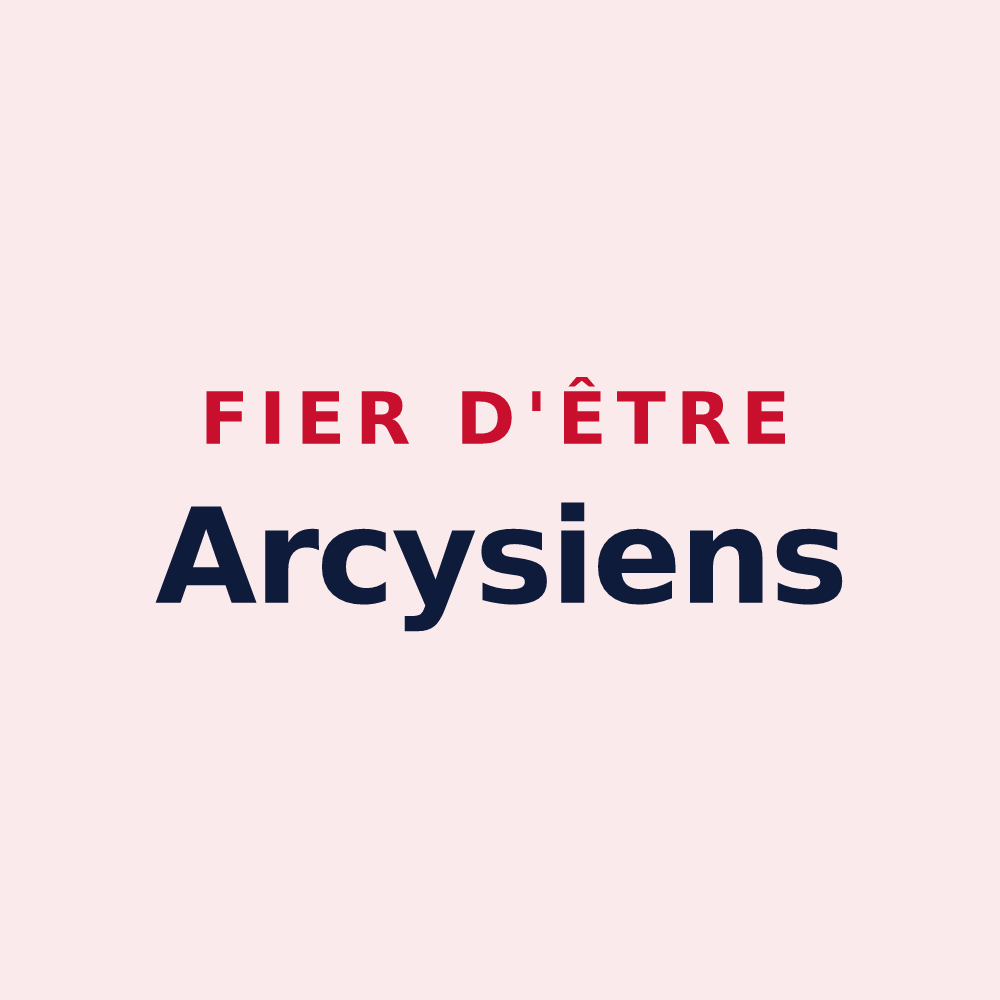 Magnet « Fier d'être Arcysiens » — design pour Bois-d'Arcy
