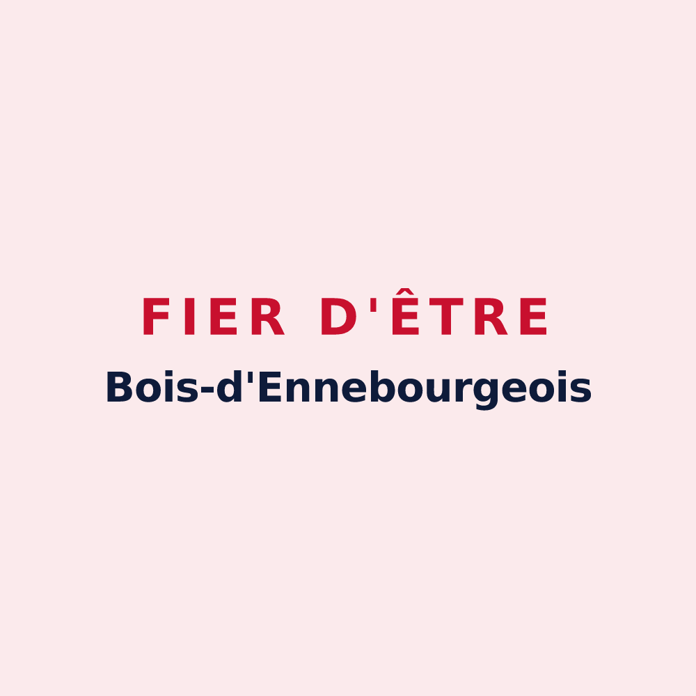 Magnet « Fier d'être Bois-d'Ennebourgeois » — design pour Bois-d'Ennebourg