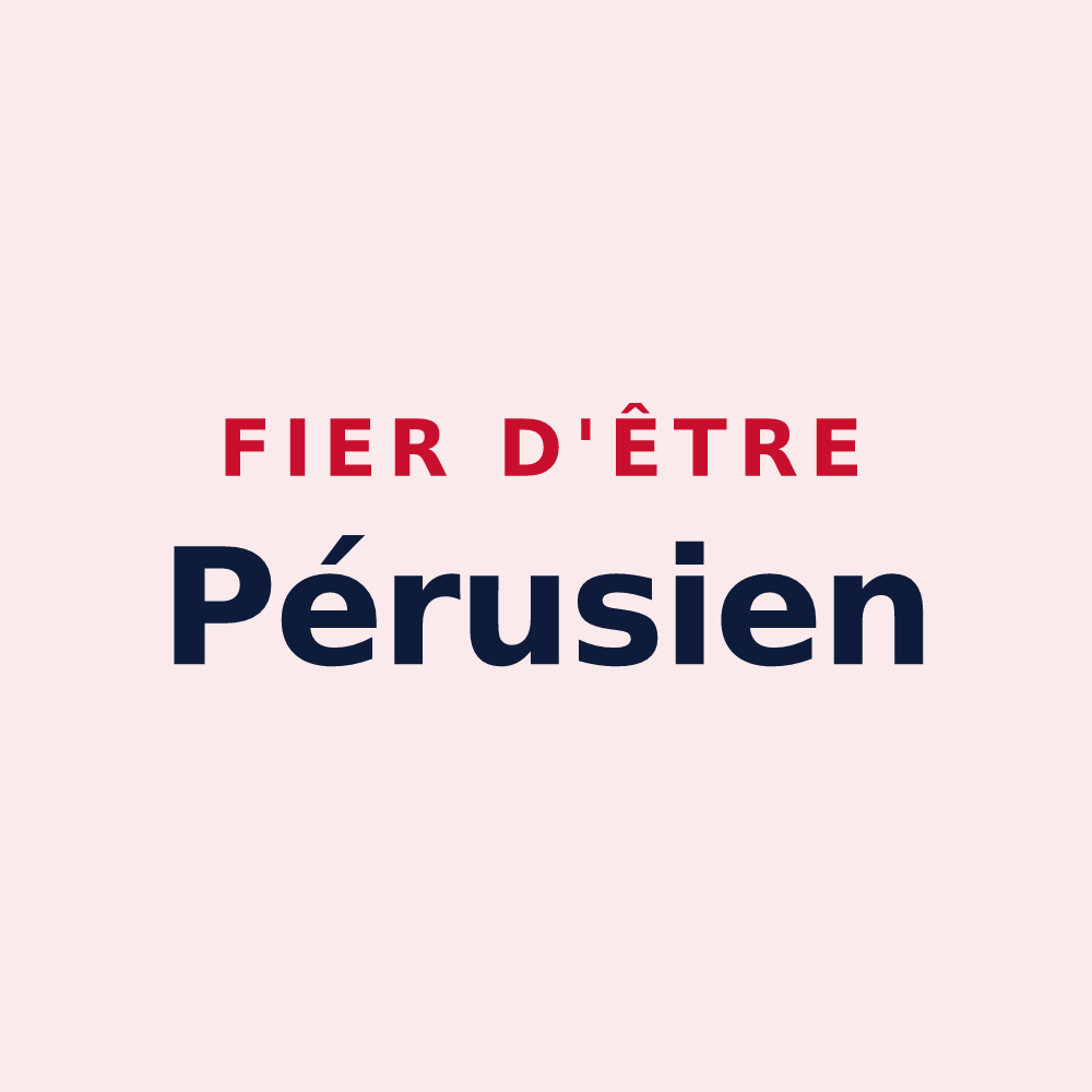 Magnet « Fier d'être Pérusien » — design pour Bois-de-la-Pierre