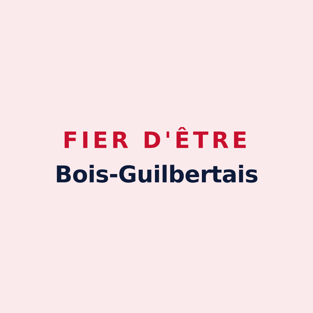 Magnet « Fier d'être Bois-Guilbertais » — design pour Bois-Guilbert