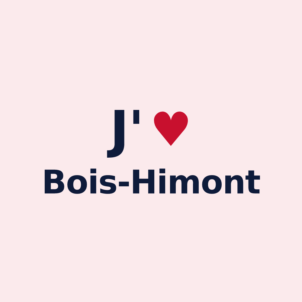 Magnet personnalisé Bois-Himont — design J'aime Bois-Himont