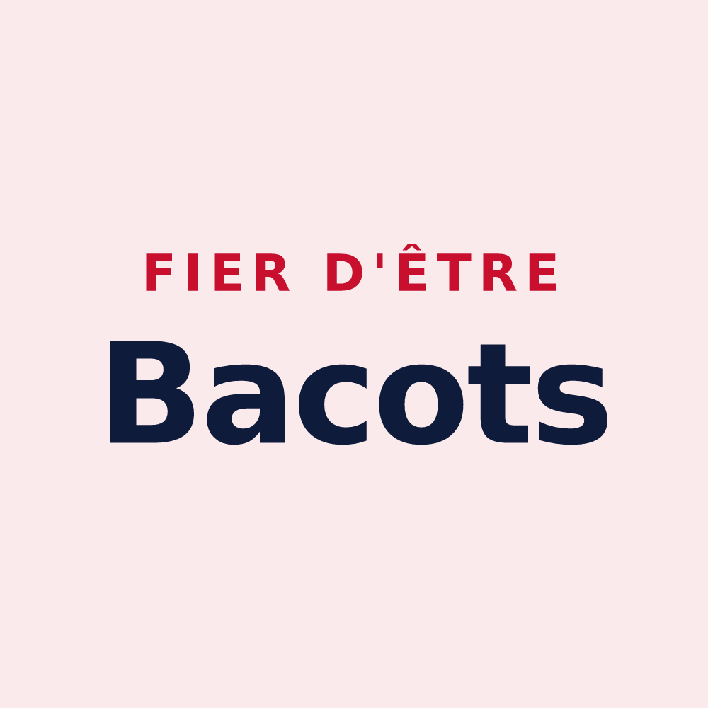 Magnet « Fier d'être Bacots » — design pour Bois-le-Roi