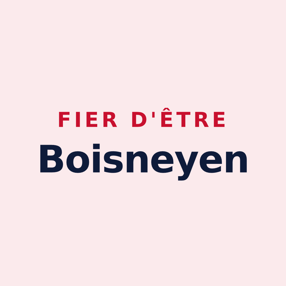 Magnet « Fier d'être Boisneyen » — design pour Boisney