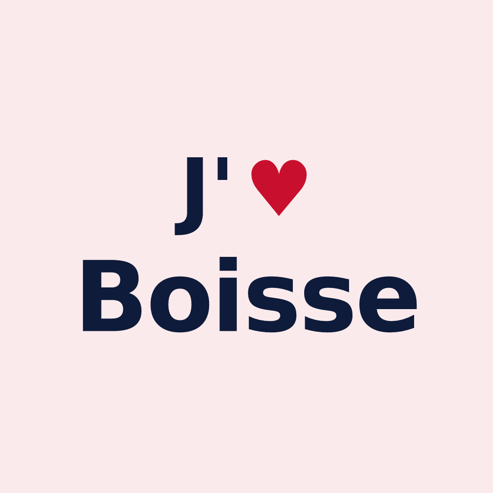 Magnet personnalisé Boisse — design J'aime Boisse