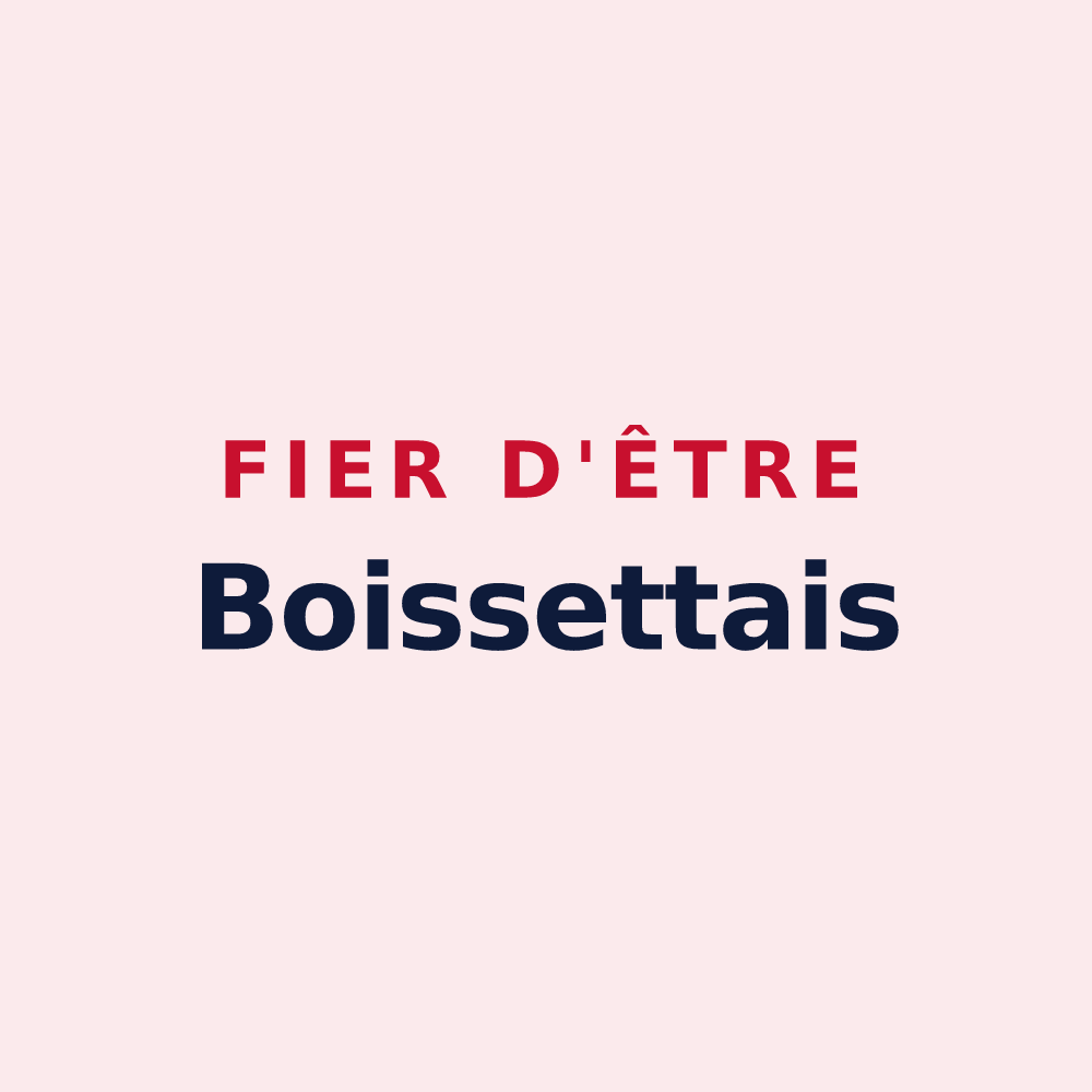 Magnet « Fier d'être Boissettais » — design pour Boissettes