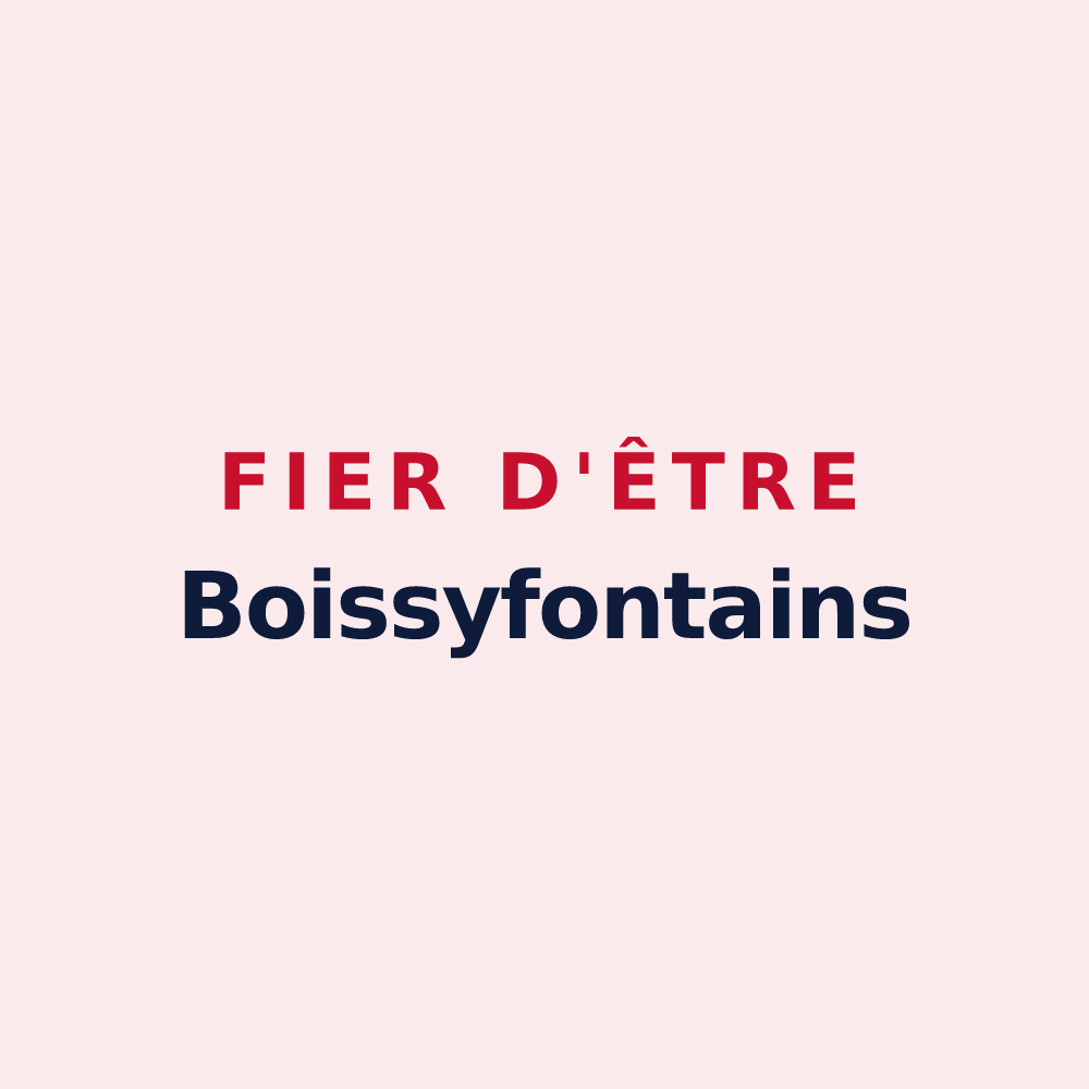 Magnet « Fier d'être Boissyfontains » — design pour Boissy-le-Repos