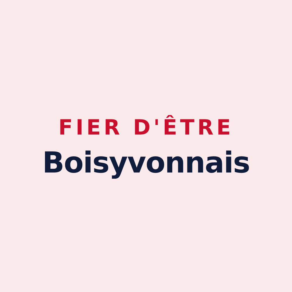 Magnet « Fier d'être Boisyvonnais » — design pour Boisyvon