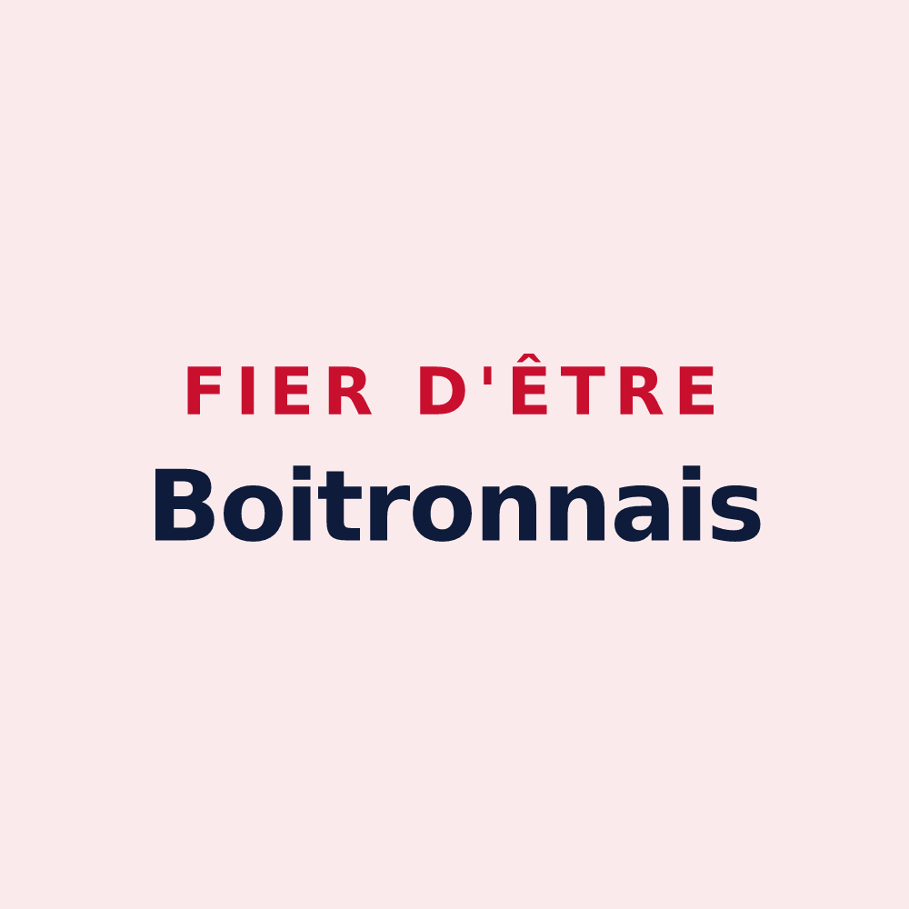 Magnet « Fier d'être Boitronnais » — design pour Boitron