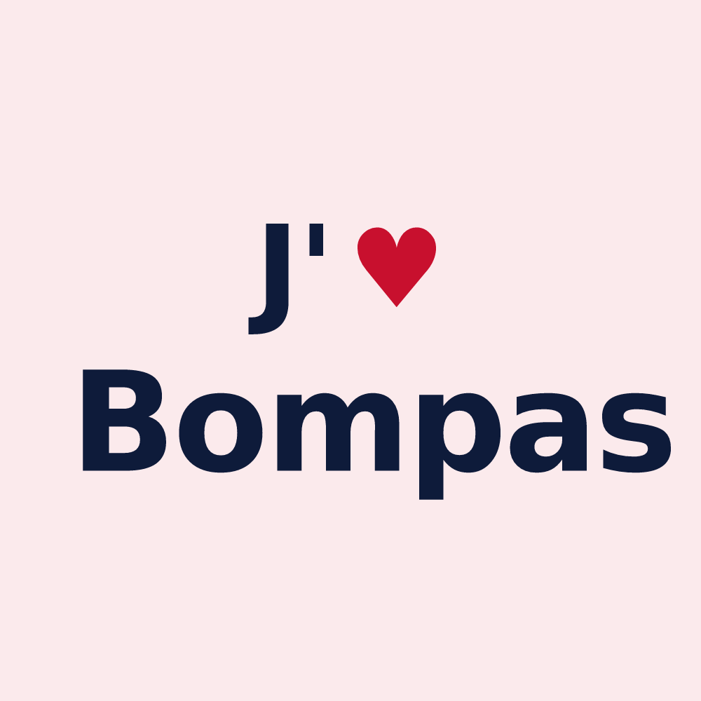 Magnet personnalisé Bompas — design J'aime Bompas
