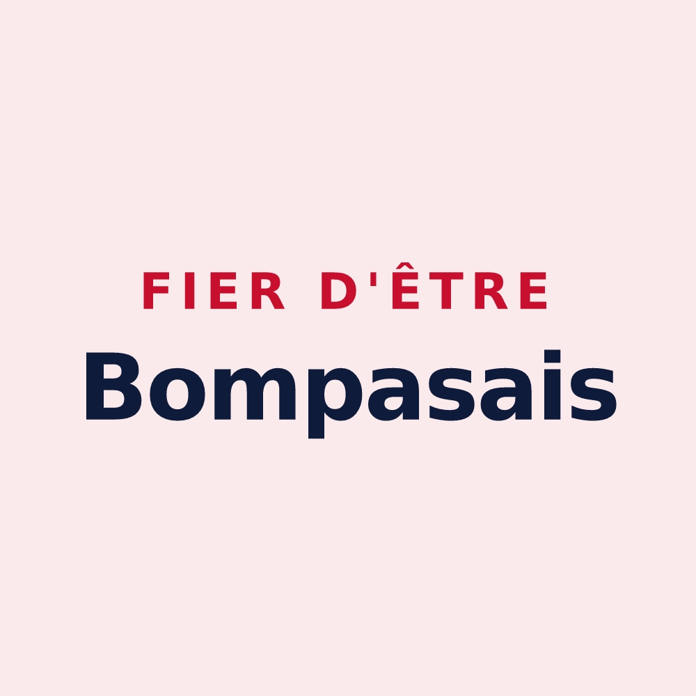 Magnet « Fier d'être Bompasais » — design pour Bompas