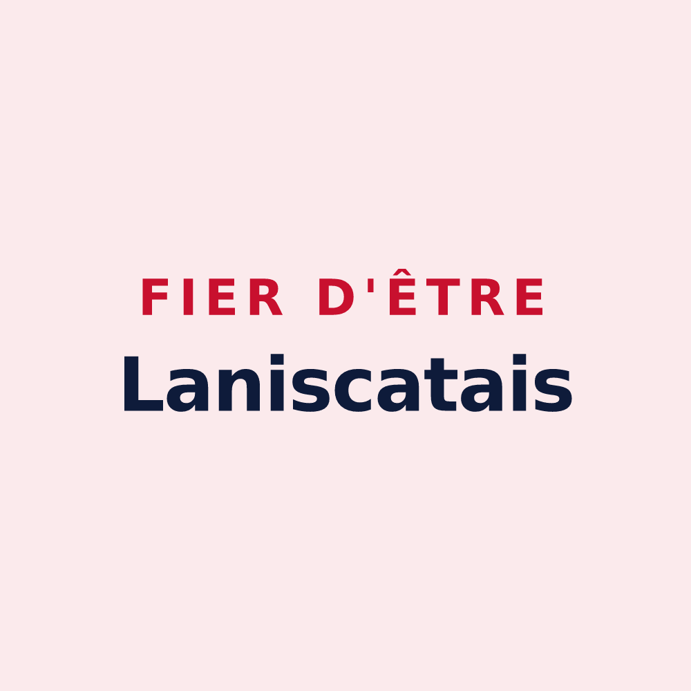 Magnet « Fier d'être Laniscatais » — design pour Bon Repos sur Blavet