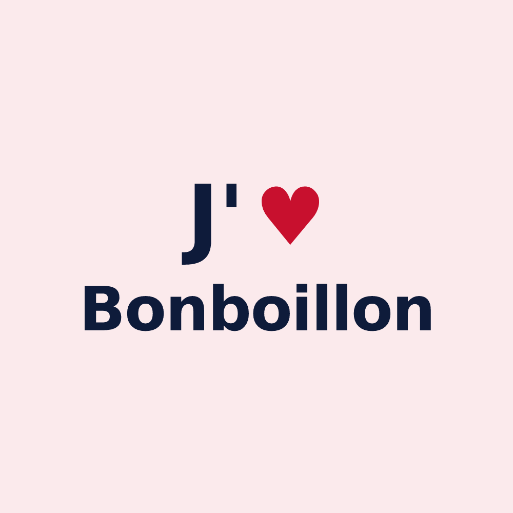 Magnet personnalisé Bonboillon — design J'aime Bonboillon
