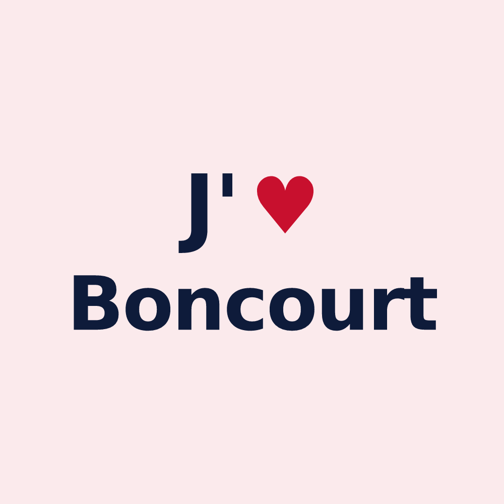 Magnet personnalisé Boncourt — design J'aime Boncourt
