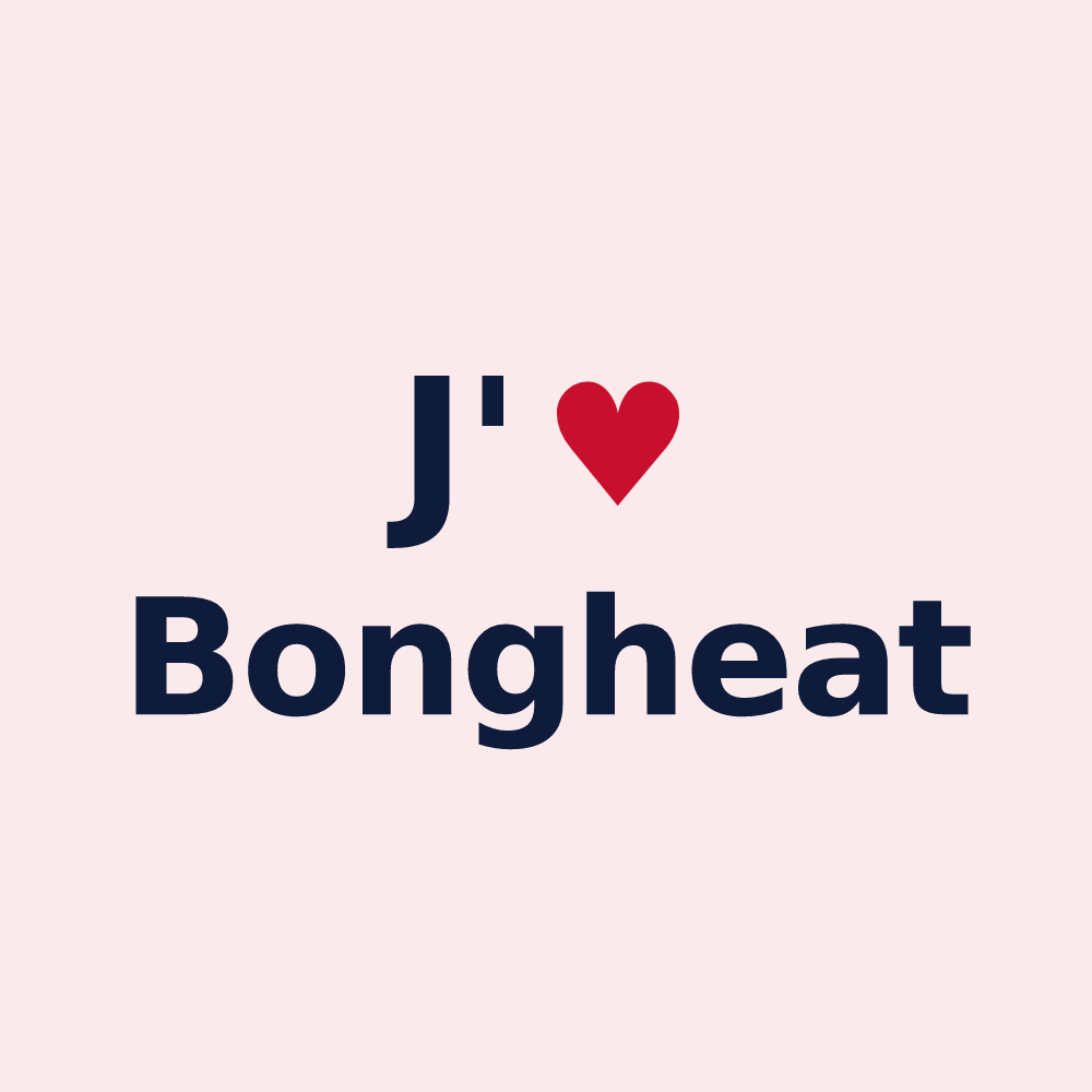 Magnet personnalisé Bongheat — design J'aime Bongheat