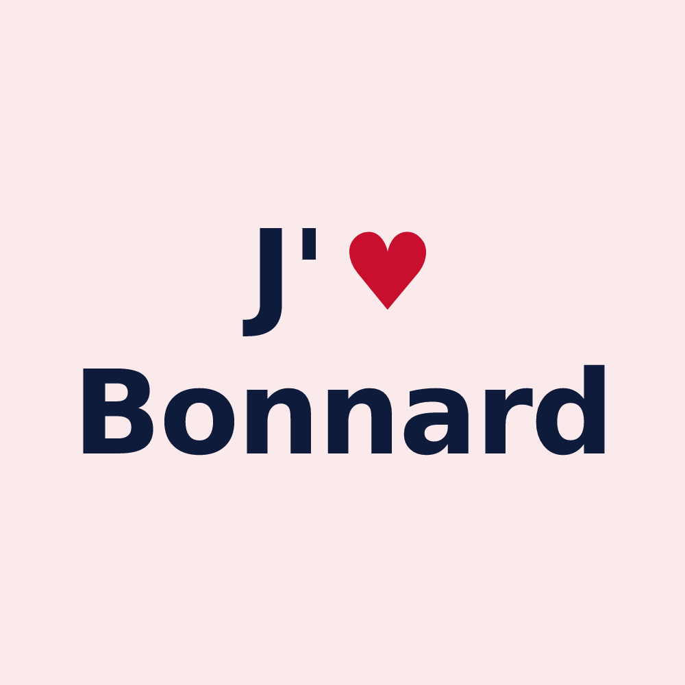 Magnet personnalisé Bonnard — design J'aime Bonnard