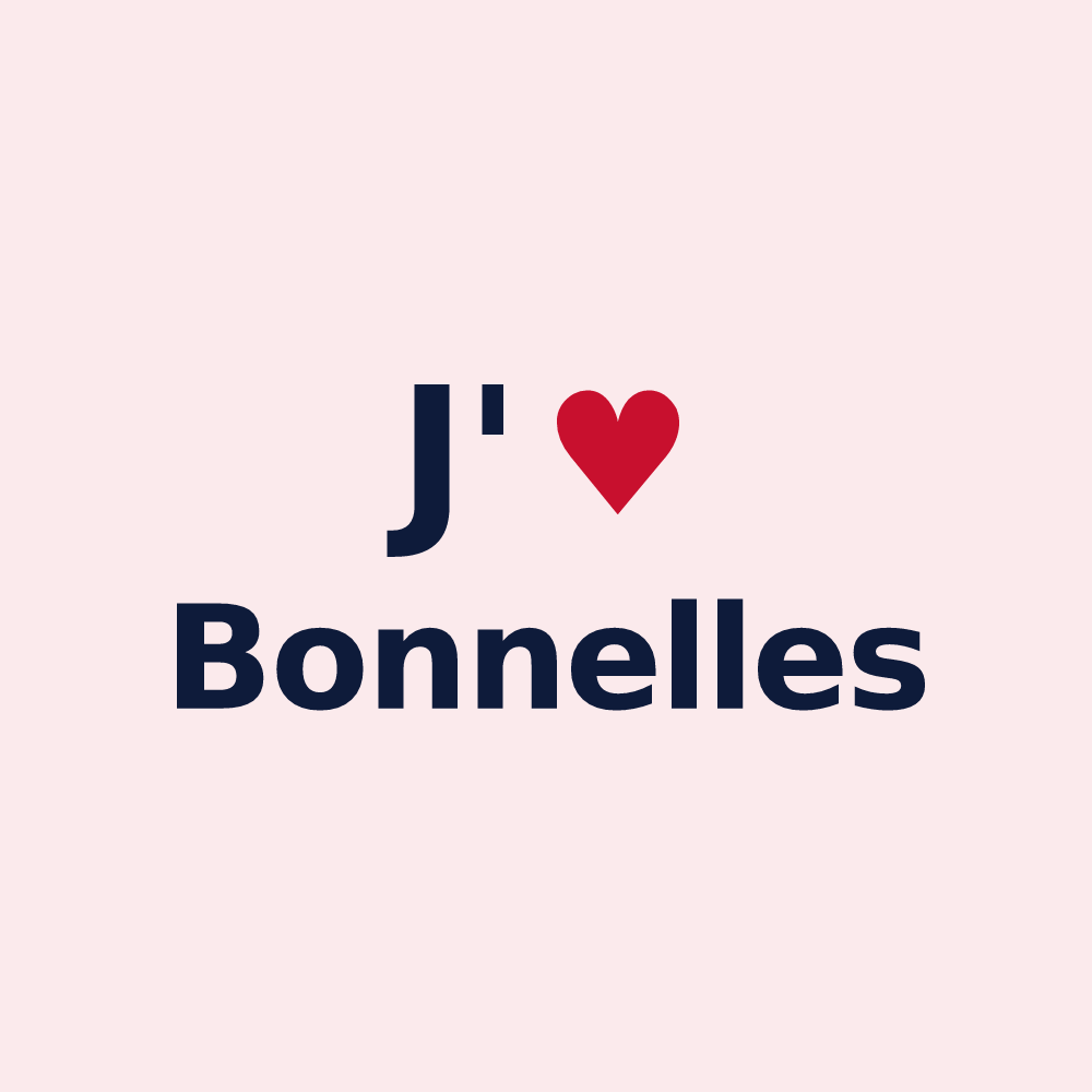 Magnet personnalisé Bonnelles — design J'aime Bonnelles