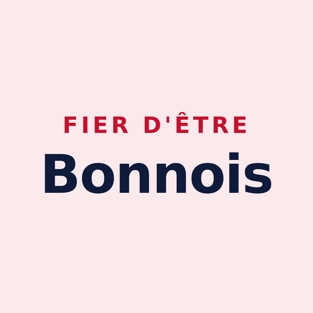 Magnet « Fier d'être Bonnois » — design pour Bonnesvalyn