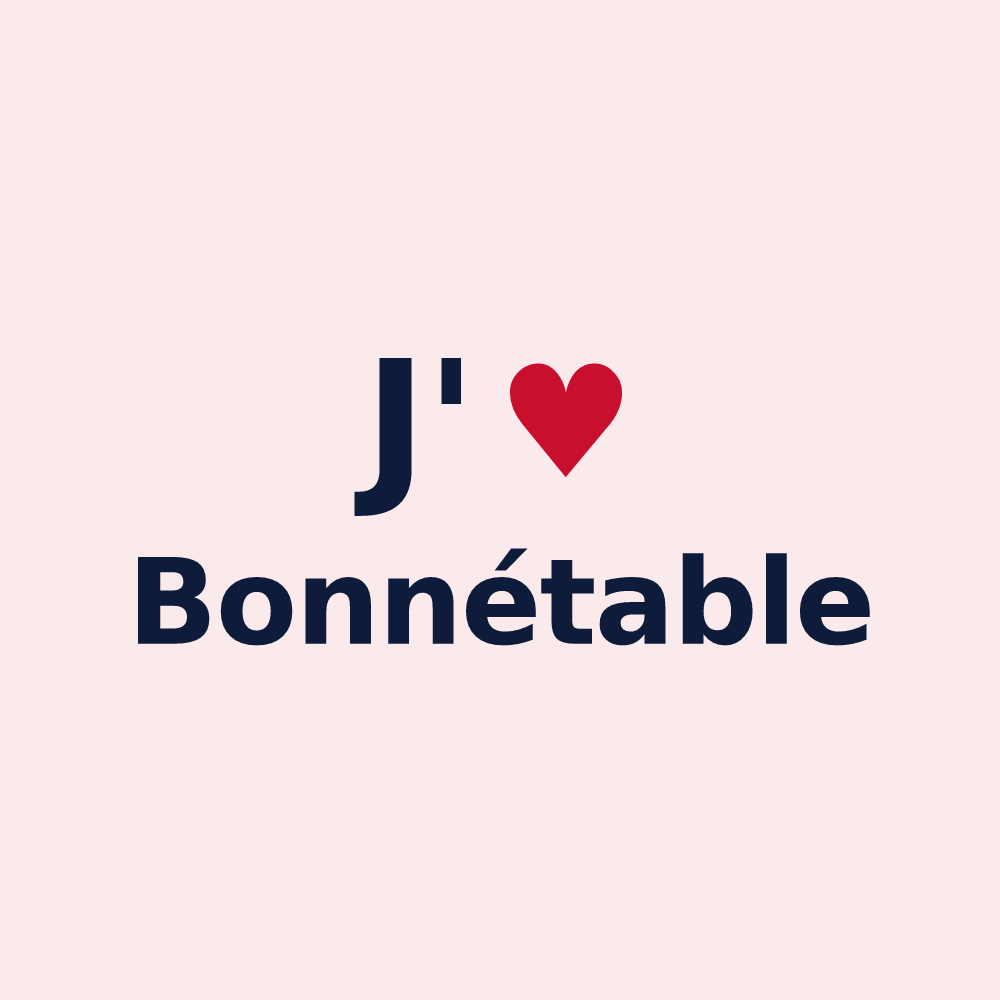 Magnet personnalisé Bonnétable — design J'aime Bonnétable