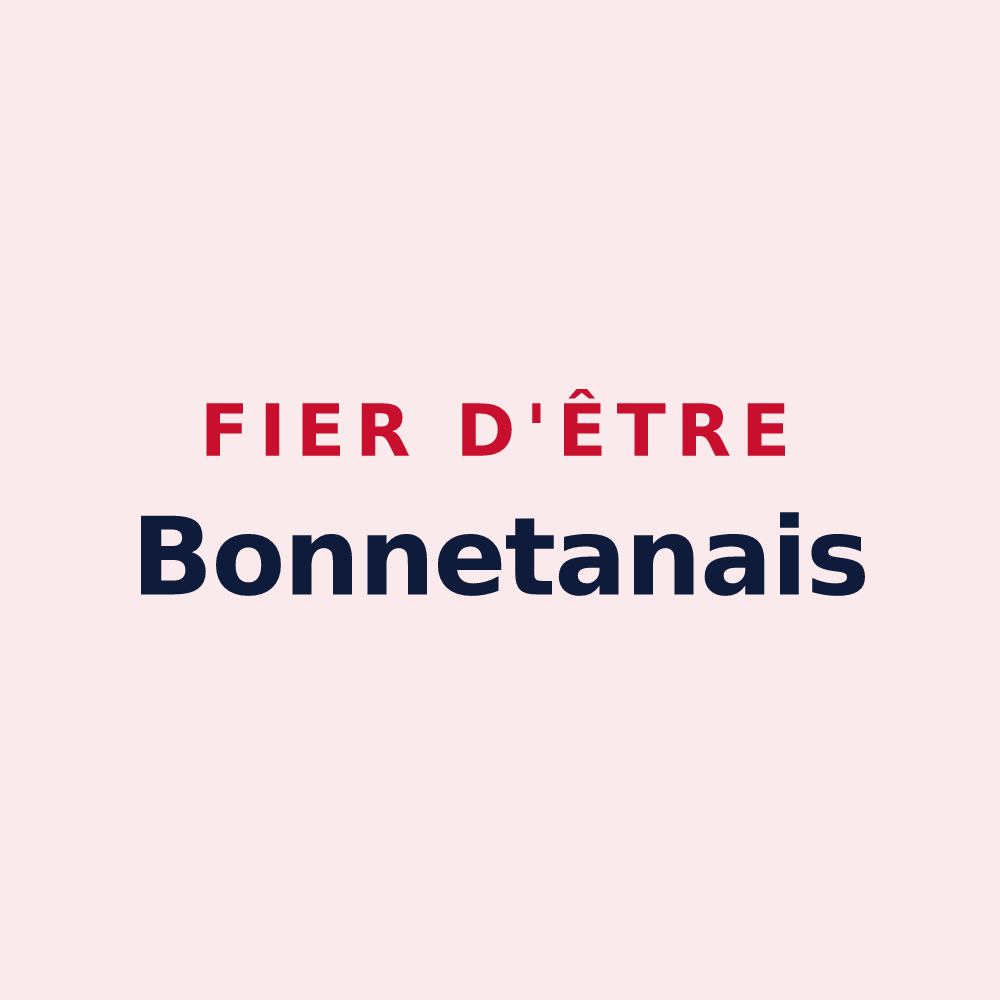 Magnet « Fier d'être Bonnetanais » — design pour Bonnetan