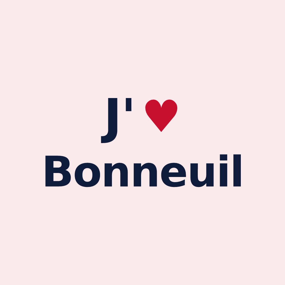 Magnet personnalisé Bonneuil — design J'aime Bonneuil