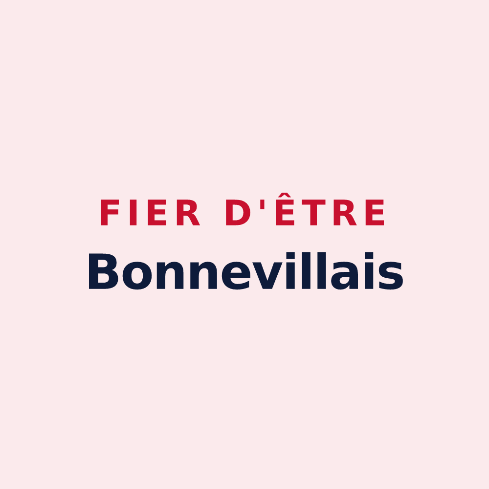 Magnet « Fier d'être Bonnevillais » — design pour Bonneville-Aptot