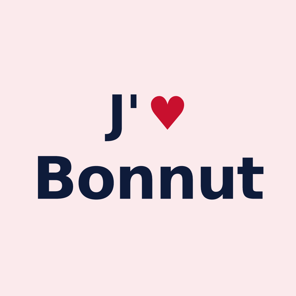 Magnet personnalisé Bonnut — design J'aime Bonnut