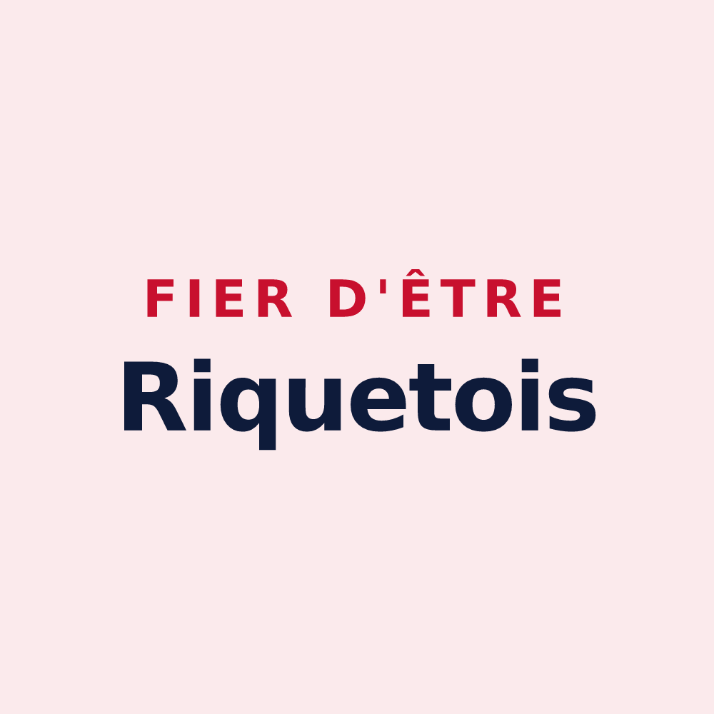 Magnet « Fier d'être Riquetois » — design pour Bonrepos-Riquet