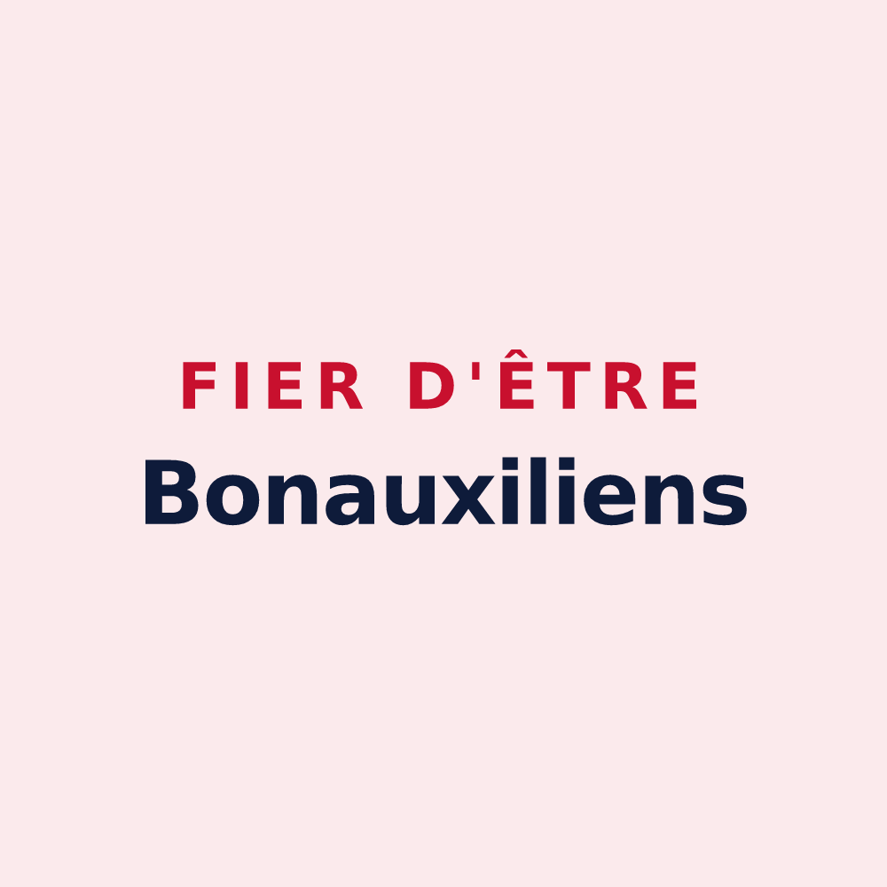 Magnet « Fier d'être Bonauxiliens » — design pour Bonsecours
