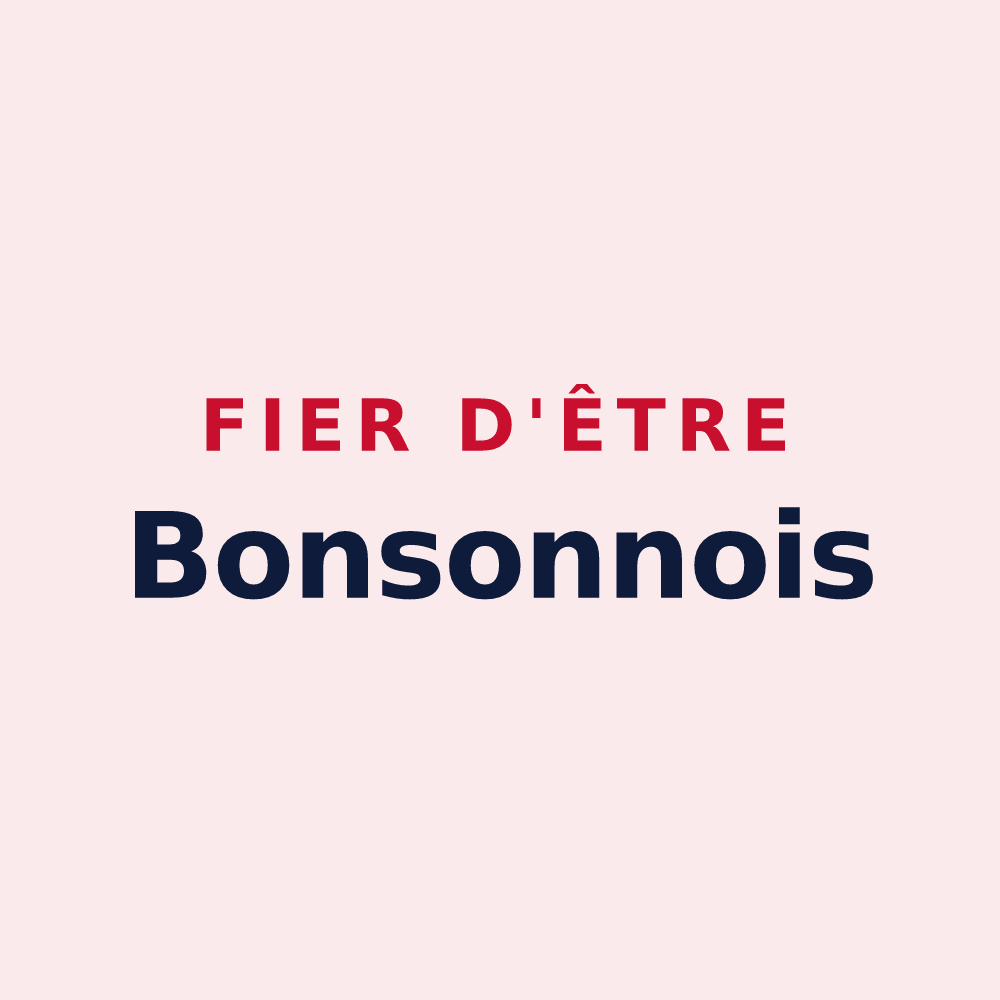 Magnet « Fier d'être Bonsonnois » — design pour Bonson
