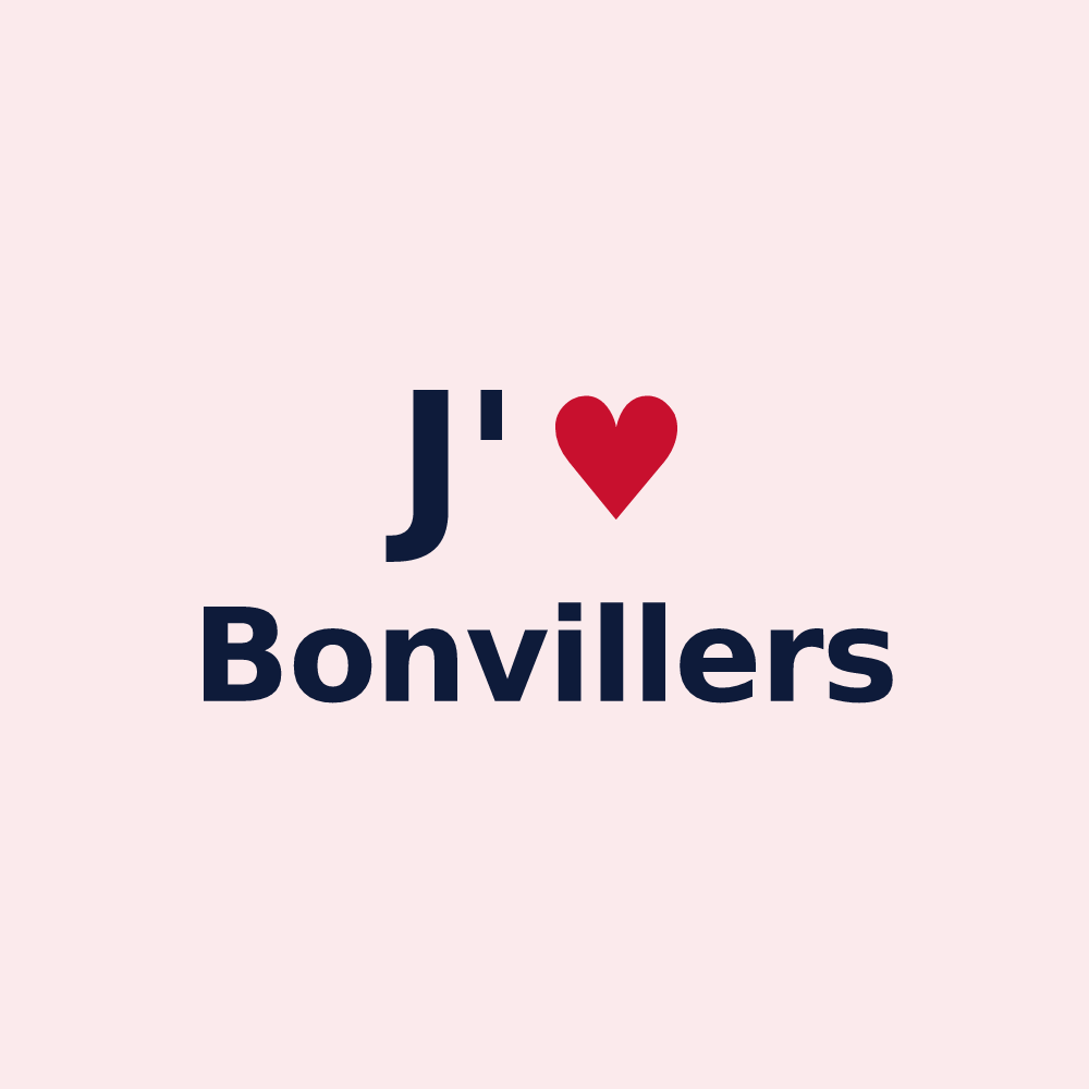Magnet personnalisé Bonvillers — design J'aime Bonvillers