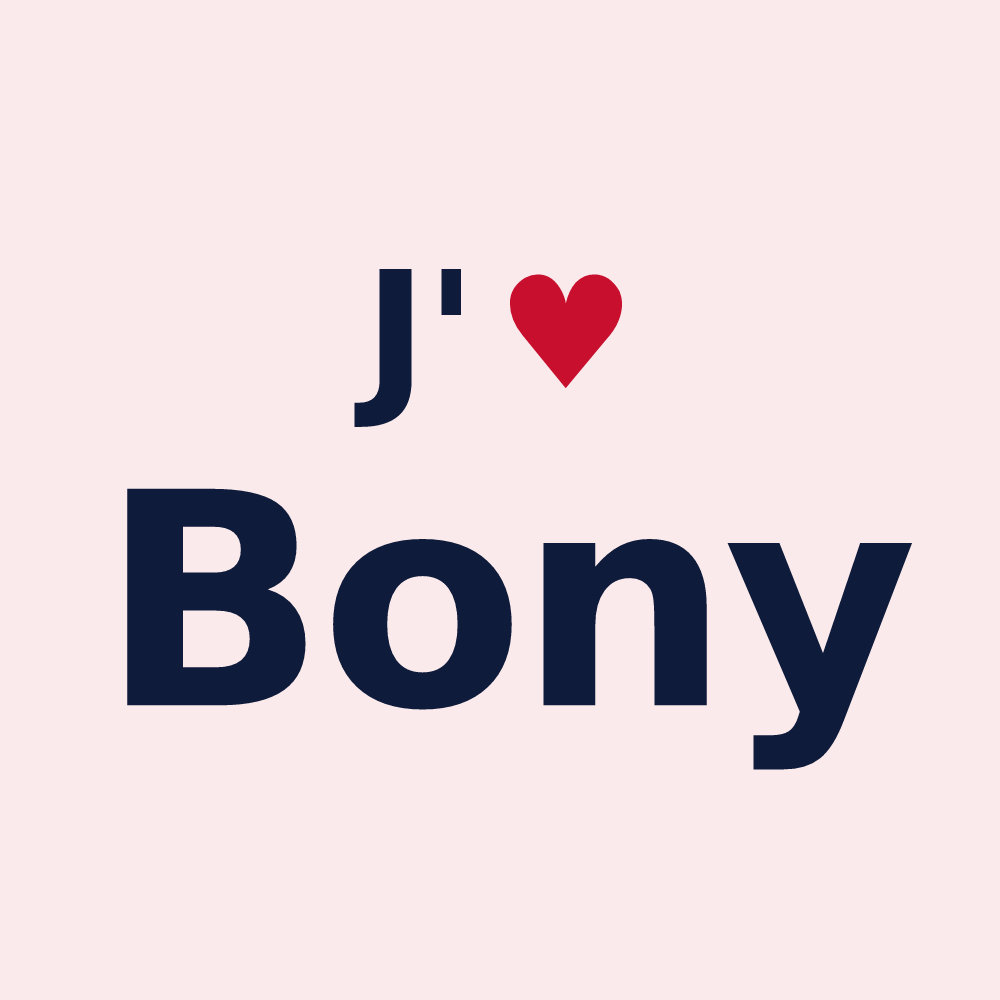 Magnet personnalisé Bony — design J'aime Bony