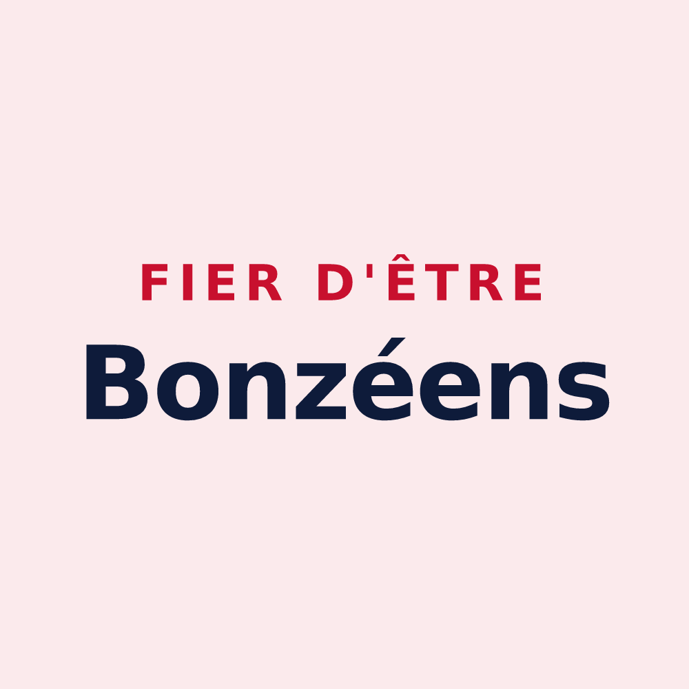 Magnet « Fier d'être Bonzéens » — design pour Bonzée